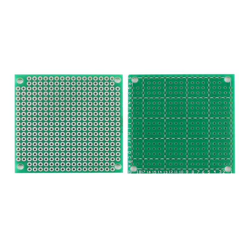 Imagem -03 - Single Sided Protótipo Pcb Kit Faça Você Mesmo Universal Circuito Impresso Breadboard Kit Verde 5x5cm Pcs