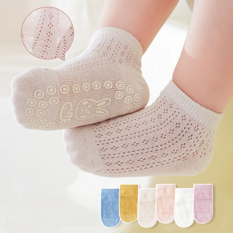 

0-5Years Summer Kids Girls Boys Socks Cotton Soft Casual Children's Socks Mesh Thin Toddler Baby Socks For Girls Boys