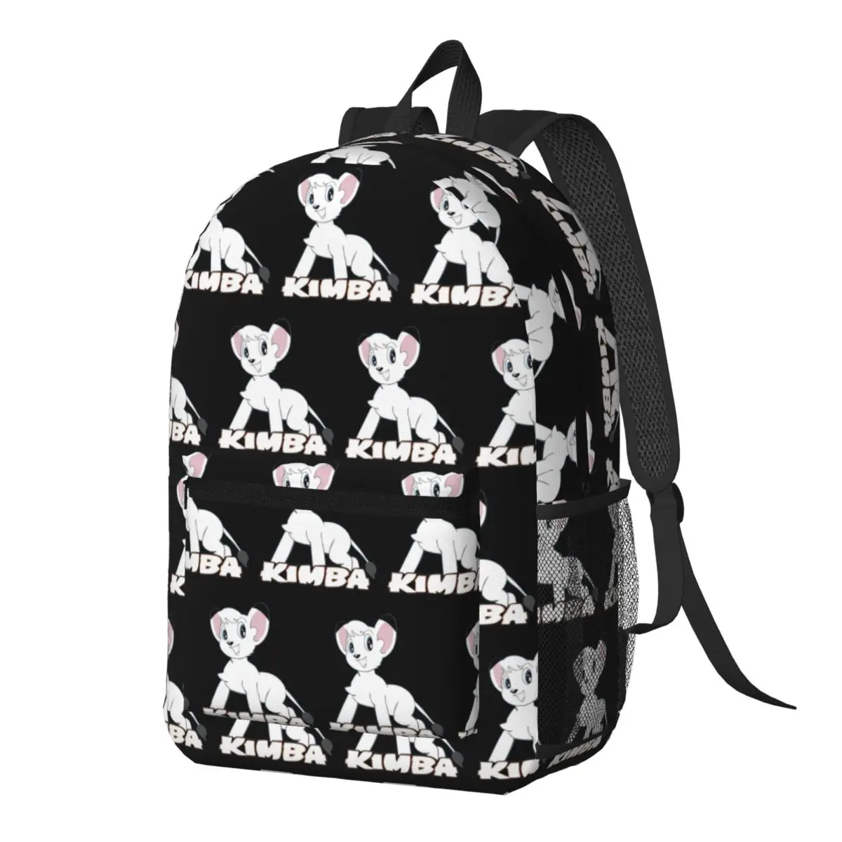 

Kimba White Lion Backpack Daypack Large Capacity Kids BookBag School Bag Shoulder Bags for Men Women