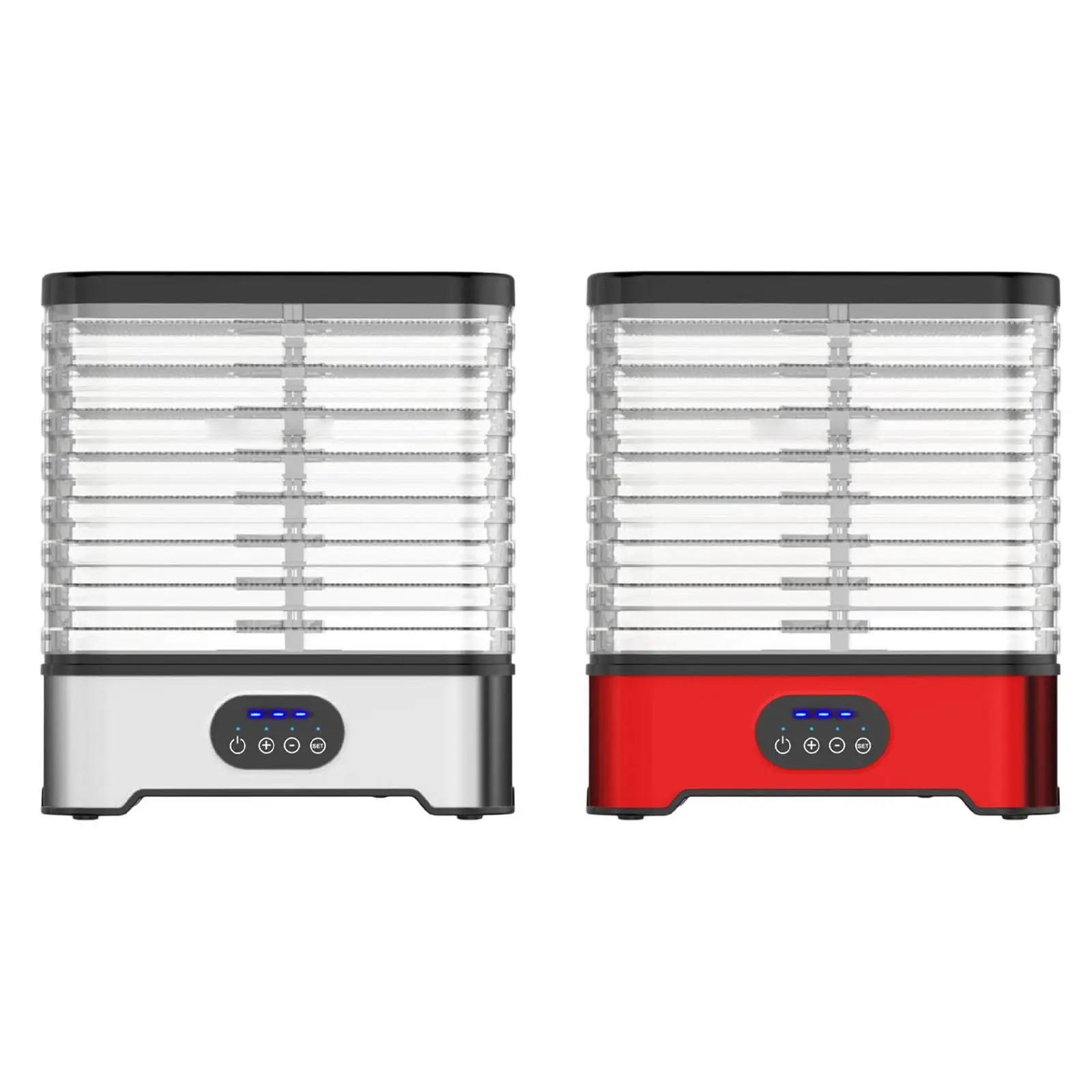 Food Dehydrator Adjustable Includes Recipe Book Quiet Electric Dryer Food Dehydration Machine 8 Trays for Pet Treats Vegetables