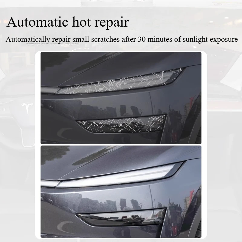 

Для Tesla Model Y Juniper 2025 дымчато-черная пленка для фар ТПУ прозрачная защитная пленка для задних фонарей водонепроницаемые автомобильные аксессуары