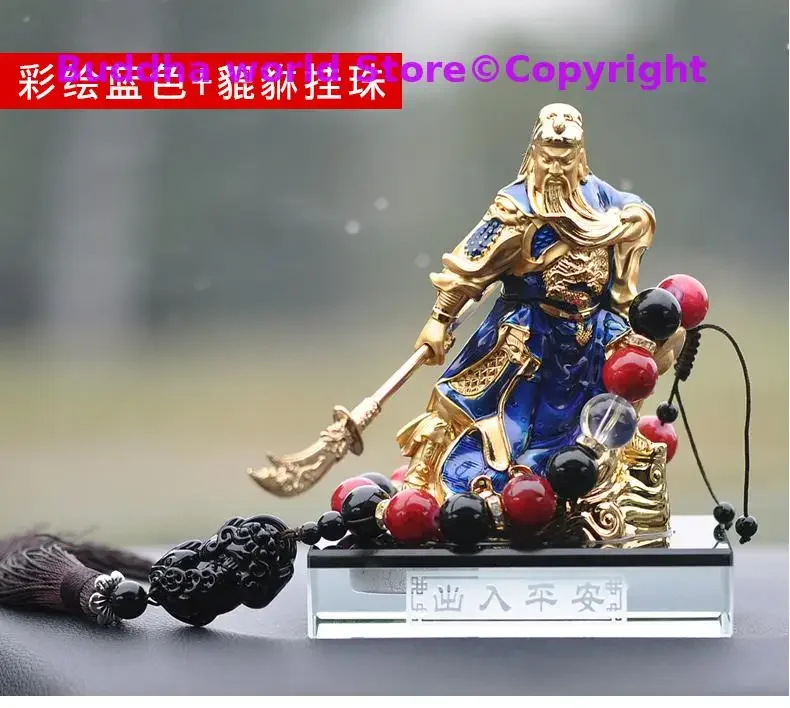 NEW Southeast Asia God of wealth GUAN GONG figure HOME shop protection Prosperity GOOD LUCK CAI SHEN FENG SHUI statue