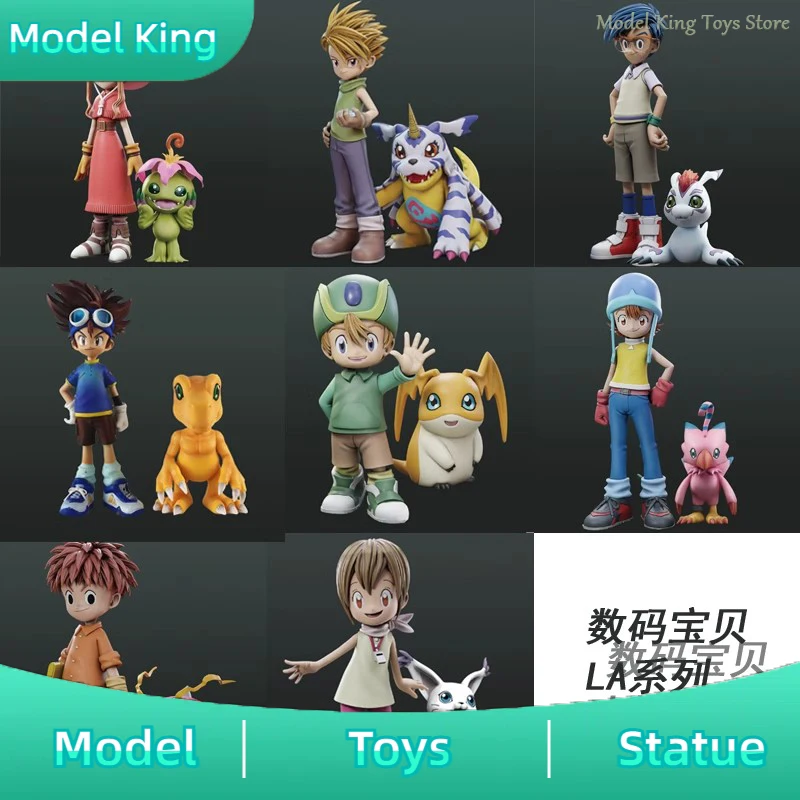 

New 2pcs Digimon Anime Figures Koushiro Tentomon Yagami Tai Agumon Ishida Daichi Gabumon figures PVC Collectible Model Toys Gift