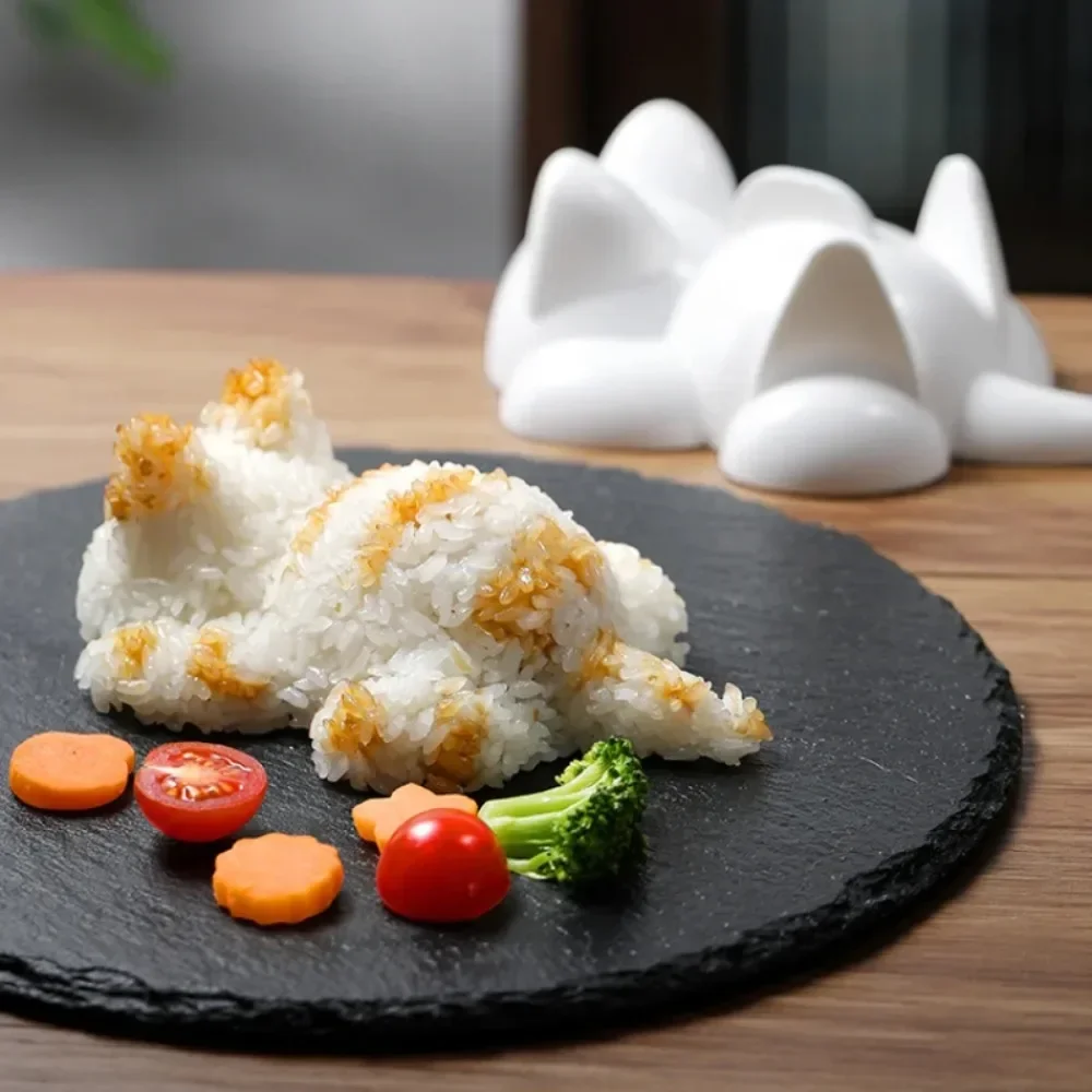 Stampo per palline di riso per gatti importato dal Giappone, utensili per mangiare il bambino, stampi per sushi in plastica per uso domestico, macchina per lo stampaggio di riso per alimenti complementare
