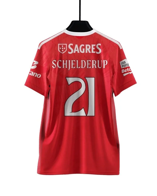 2026 Neues Benfica 3D-Druck Fußballtrikot Herren Sommer Outdoor T-Shirt Atmungsaktiv Schnelltrocknend Streetwear Kleidung Unisex – Detail 3