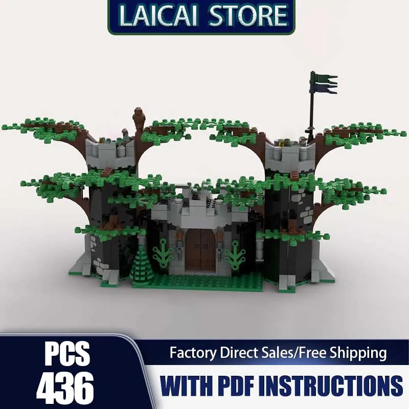 

City Street View Model Moc Building Bricks Forestmen Double Fort Model Technology Blocks Gifts Christmas Toys DIY Assembly Set