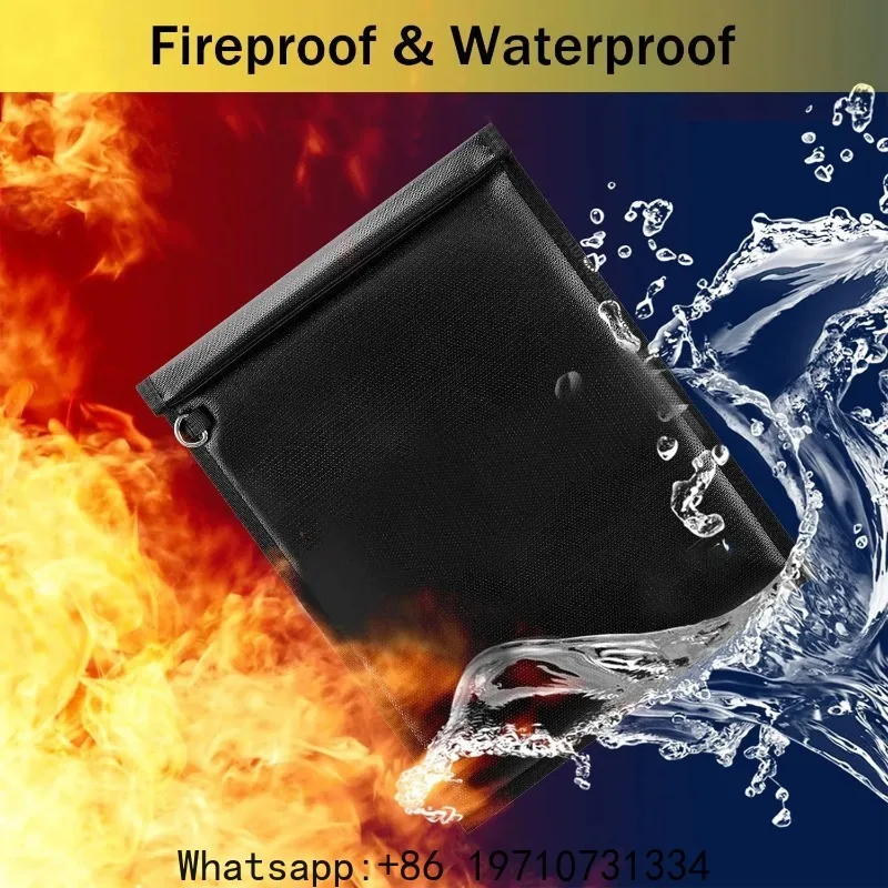 3Pcs Faraday Bags Waterproof Fireproof EMP Proof RFID Signal Blocking Laptop Tablet Phone Key Velcro