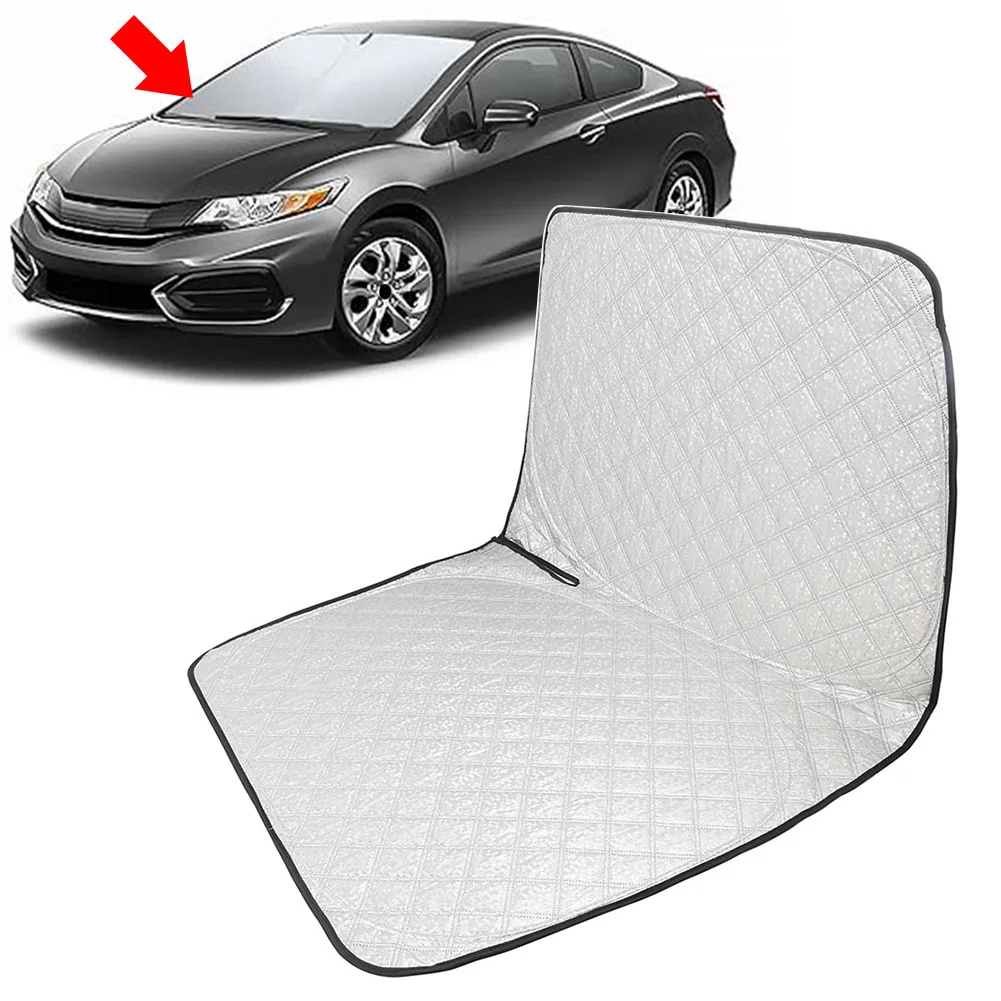 

Car Foldable Front Windshield Sun Shade Visor Protector Custom For Honda Civic 12-15 Wear Resistant