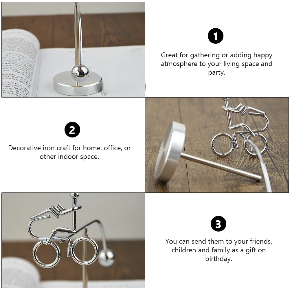 سوينغ التوازن بهلوان الحديد الفن التصميم الإبداعي سطح أملس دائم آمنة على المدى الطويل الديكور المنزل مكتب الفضاء الداخلي هدية #2