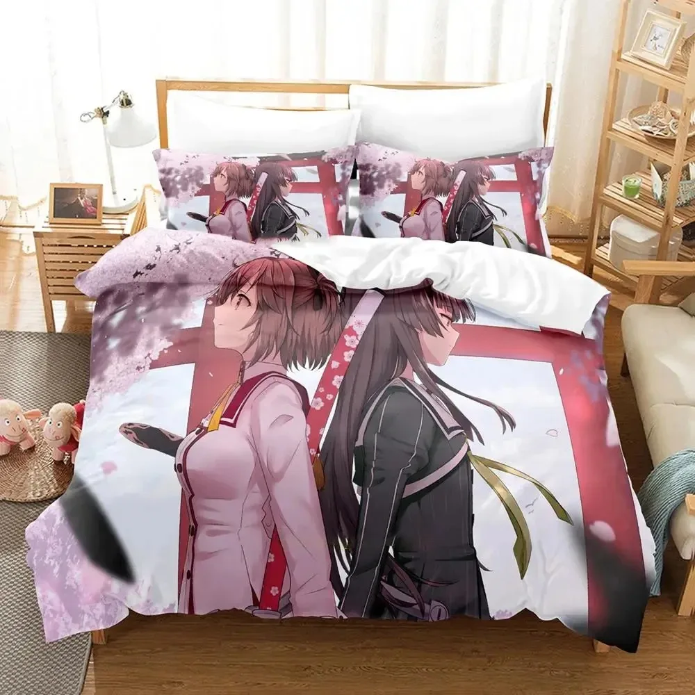 

Anime Toji no Miko Kanami Etou Bedding Set Duvet Cover Bed Set Quilt Cover Pillowcase Comforter king Queen Size Boys Adult