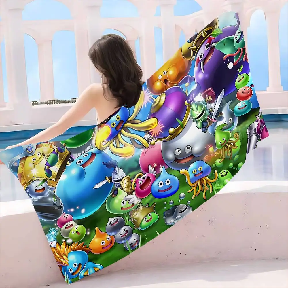 Game D-Dragon Quest Microfiber Blanket Quick Drying Beach Towels Oversized Printing Super Absorbent Pool Towel Blanket