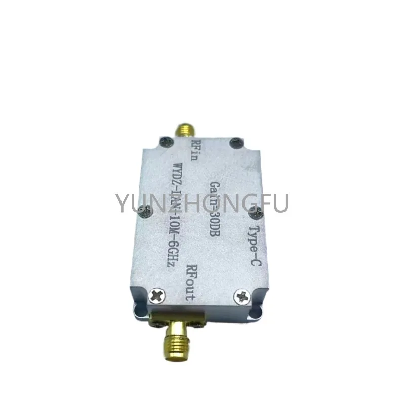 High Flatness Amplifier 10m-6ghz Gain 30db Rf Signal Driving Or Receiving Front End