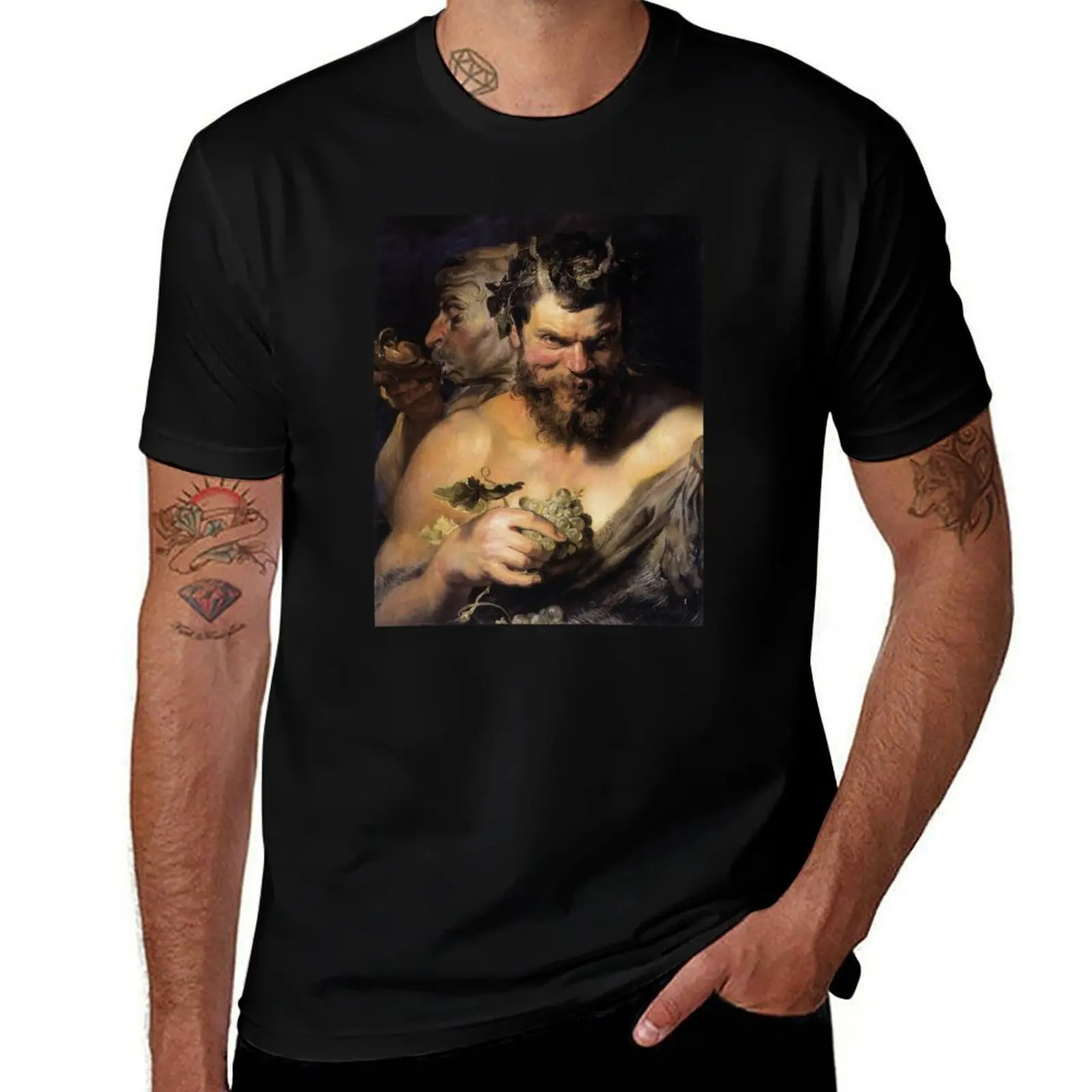 

Two Satyrs T-Shirt t shirt custom print t shirts for man cotton soft t shirts for man pack cotton T-shirt