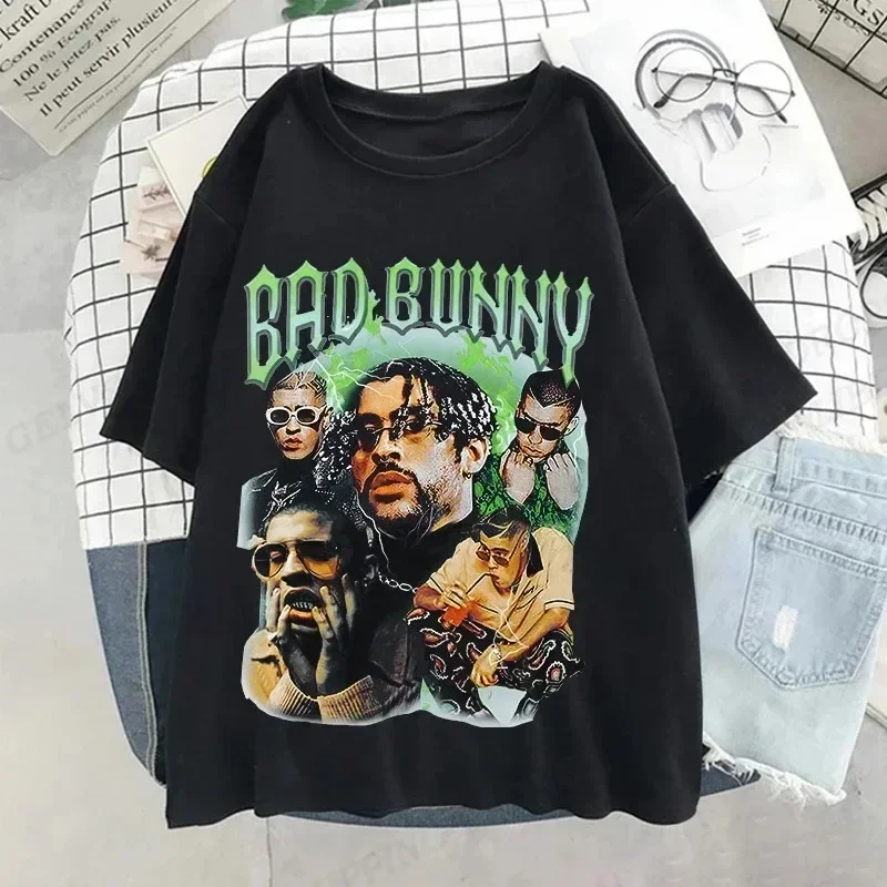 UN VERANO SIN TI Bad Bunny T Shirt Men Fashion T-shirts Cotton Tshirt Kids Hip Hop Tops Tees Women Tshirt Music Albums Tees Boy