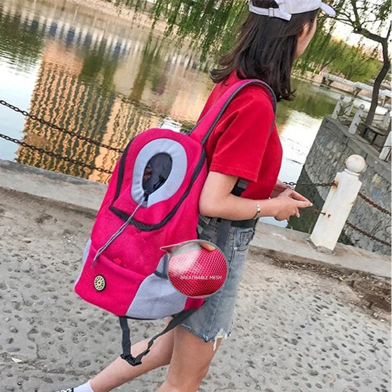 Carrying Pet Cat Dog Backpack Out Walking Travel Portable Transport Bag Animal Backpack Small Dogs Chihuahua Shoulders Backpack