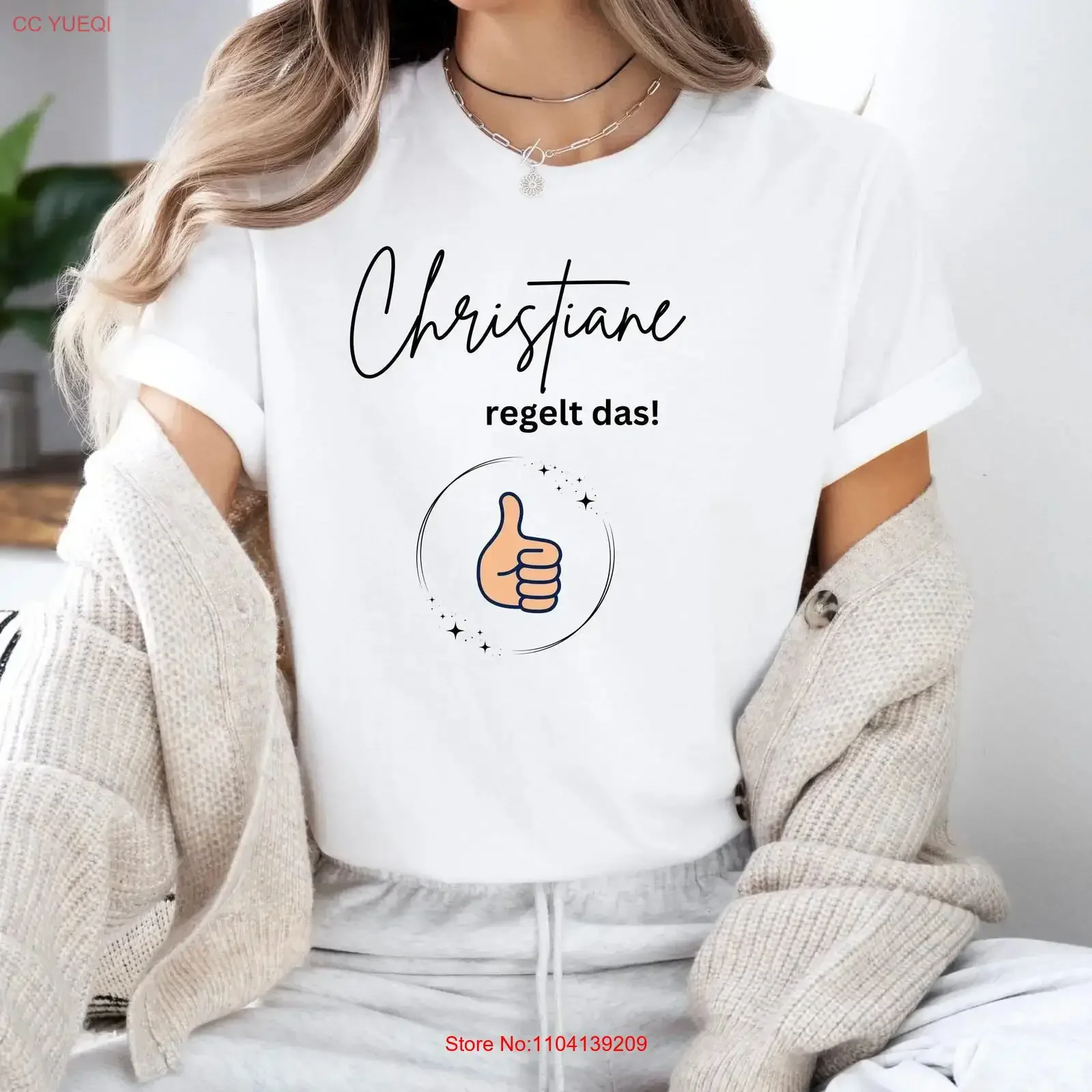 T Shirt white or black Your desired name takes care of it Valentine's Day Profession Hobby For Her Him vintage Washed graphic