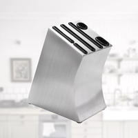 Stainless Steel Cutlery Rack Kitchen Knife Holder Storage Shelf Heavy Duty Space Saving Elegant Tableware for Cabinet