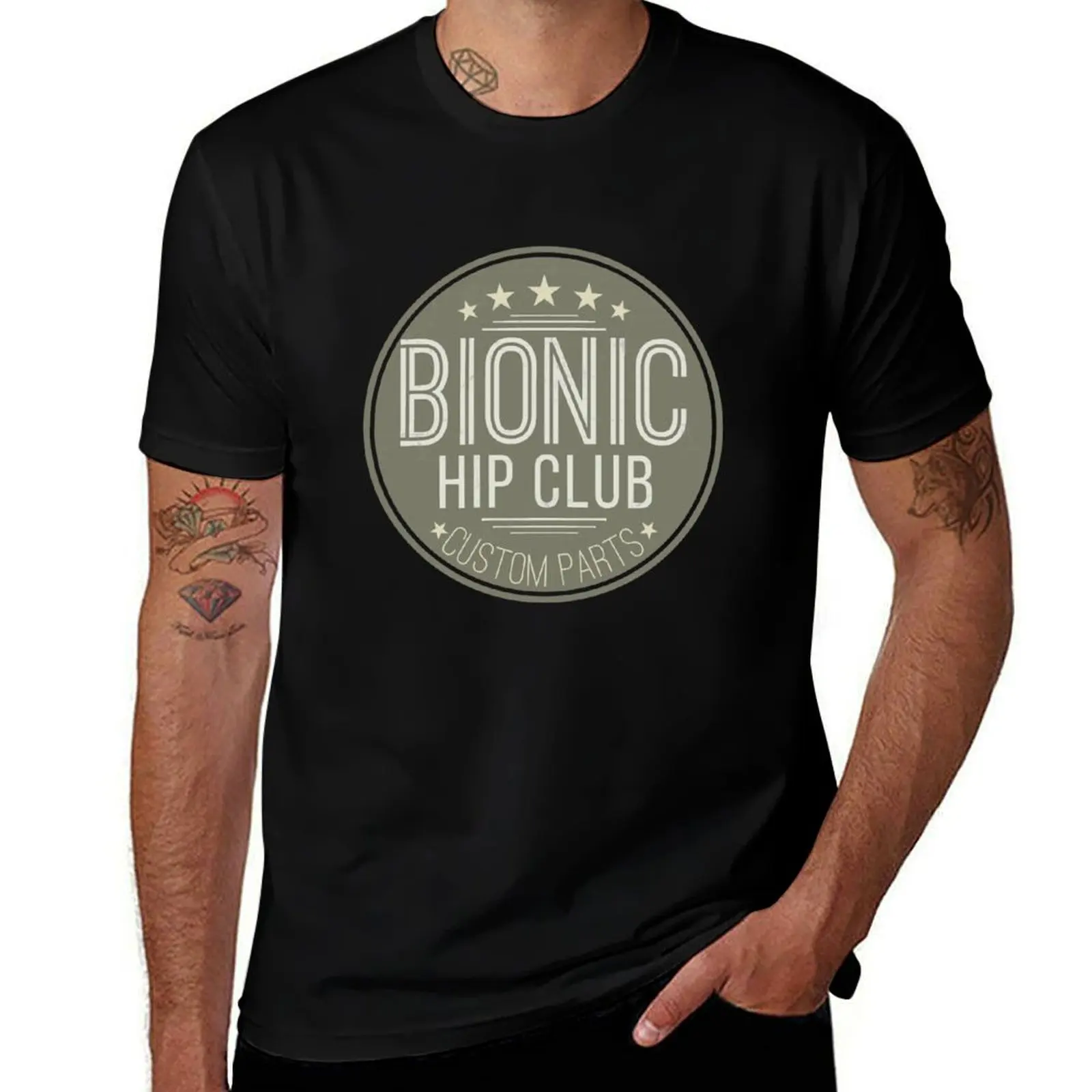 

Bionic Hip Replacement Surgery Hip Prosthesis T-Shirt tees graphics mens t shirt