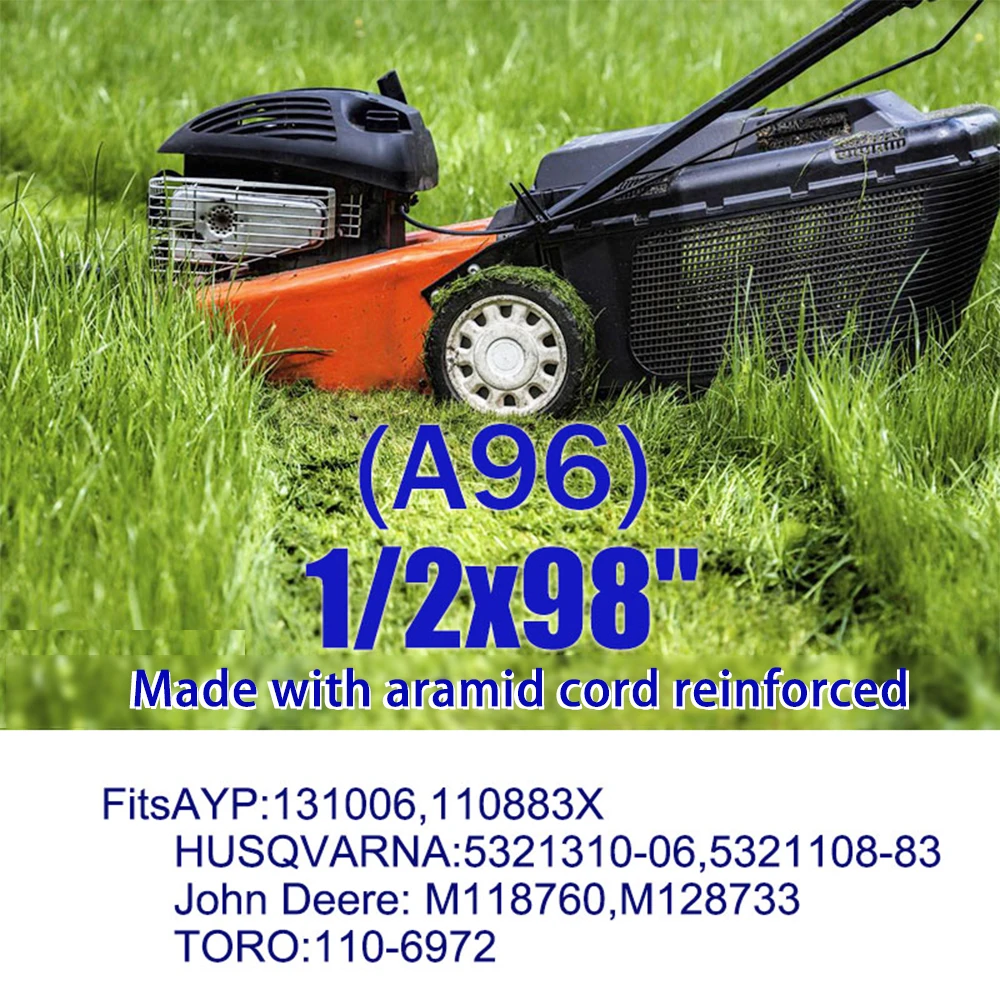 Heavy‑Duty A96 V‑Belt 1/2