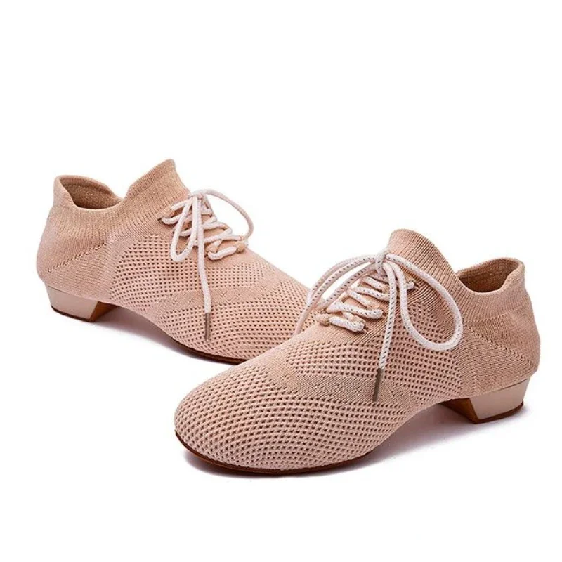 xihaha-大人用ラテンソフトソールモダンダンスシューズフラットヒール教師用シューズジャズ練習用ソックス標準屋内バレエシューズスニーカー