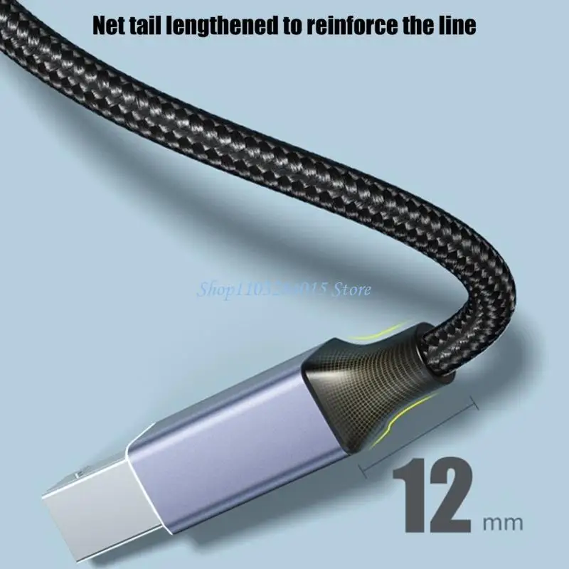 R6FF Versatile Printer Cable for Phone Tablet Type C 2.0 to USB Quick Easy Connection