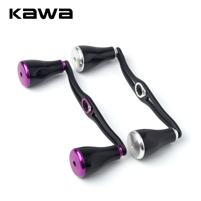 Kawa Nowy uchwyt kołowrotka wędkarskiego Metalowy uchwyt z aluminiowymi pokrętłami Długość 130 mm 49 g / szt. Garnitur D/S Kołowrotek wędkarski DIY Akcesoria wędkarskie
