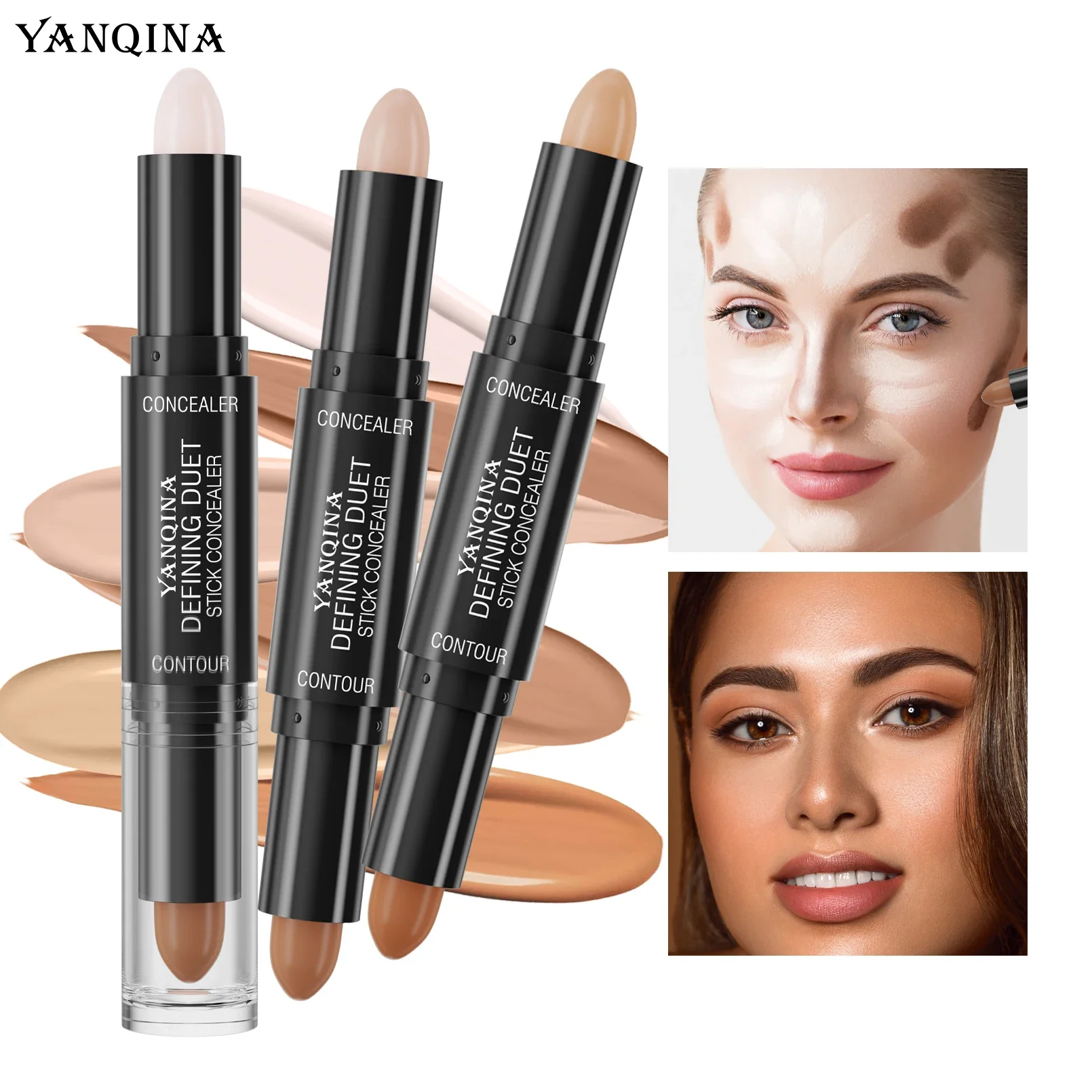 Correcteur éclaircissant, bâton de Contour, même le teint de la peau, cernes, imperméable, longue durée, fond de teint pour le visage, stylo correcteur