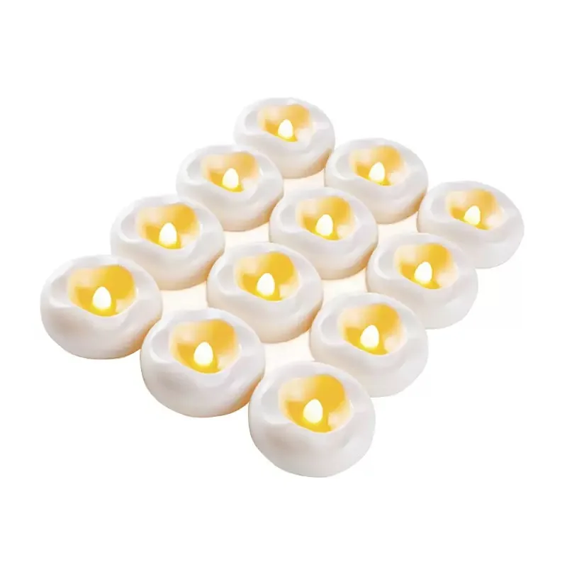 2.3" Flameless LED Floating Candles Water-Activated Battery Operated Floating Candle Waterproof for Cylindrical Vase Pool Founta