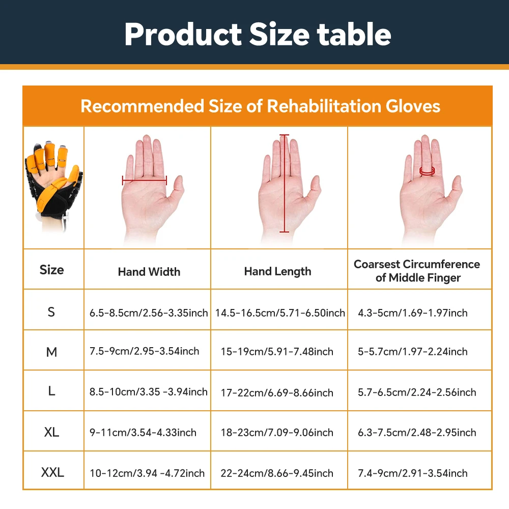إعادة التأهيل روبوت قفازات إصبع ممارسة السكتة الدماغية اليد هدفين شلل نصفي الانتعاش جبيرة قفاز اليد معدات التدريب التنقل #6