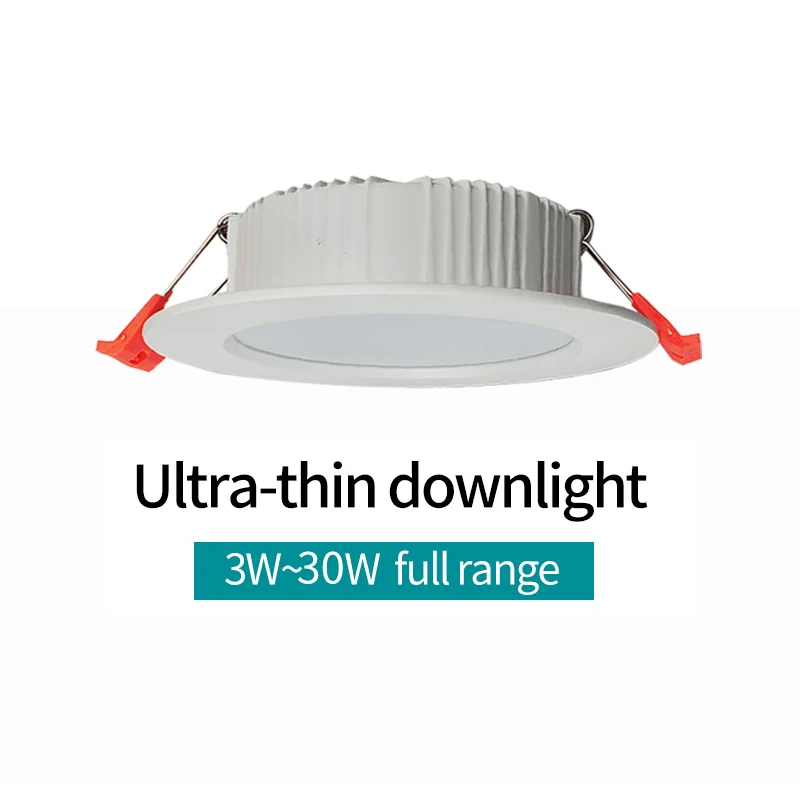 Ultracienki, nowoczesny, prosty oprawa LED typu Downlight z wbudowanym, anty-zielonym otworem, ukryta, 75 mm, 12 w 9 cm, dwugłowicowa lampa