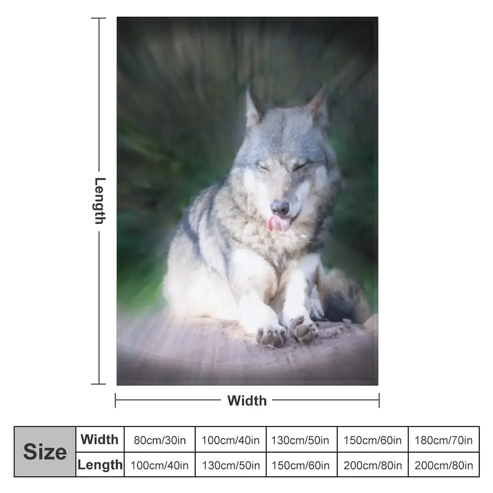 Gift idea Wolf Throw Blanket Decorative Throw Picnic Blankets