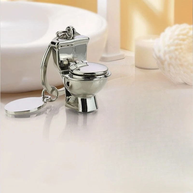 New Men's Car Custom Creative Pendant Activity Gift Cool Toilet Key Chain