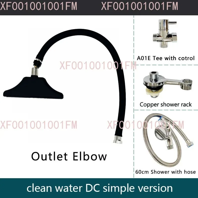Ceramic basin water circulation head therapy sprayer, salon hair wash basin with a waterfall shower head installed