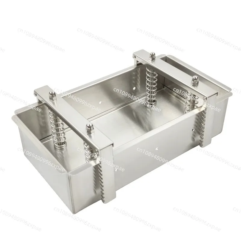 1KG Ham Meat Pressing Tool | Stainless Steel Meat Forming Box for Cooked/Frozen Beef Rolls | 200x100x70MM Kitchen Press
