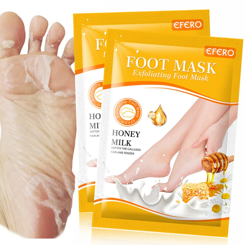 Honey foot mask exfoliates dead skin calluses exfoliates improves roughness nourishes skin moisturizes and hydrates foot mask
