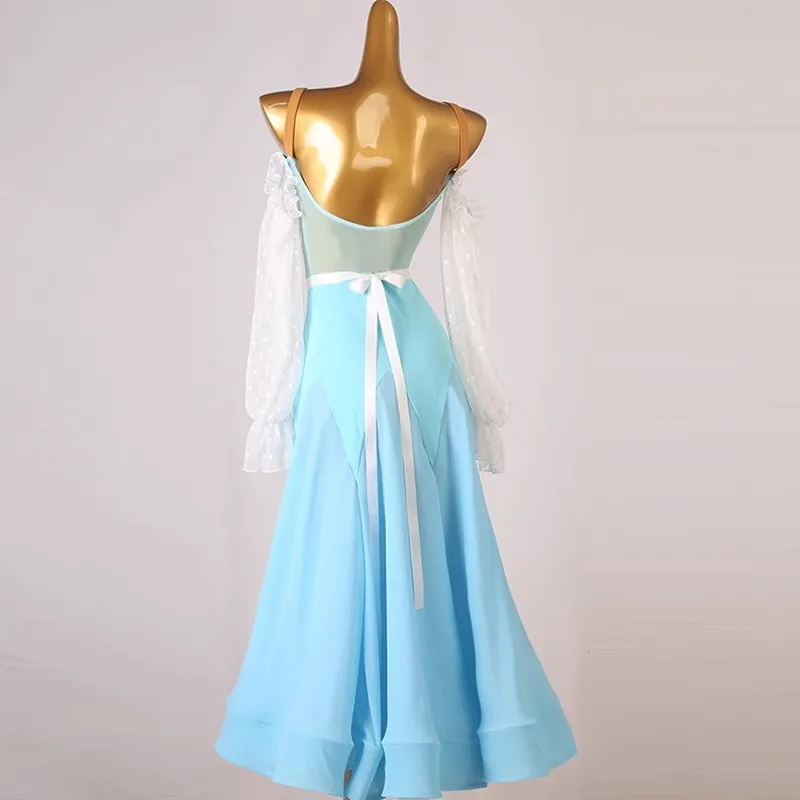 Robes de danse de valse pour femmes, vêtements de compétition, performance moderne haut de gamme, olympiques pour femmes, standard, élégant, nouveau, 2024