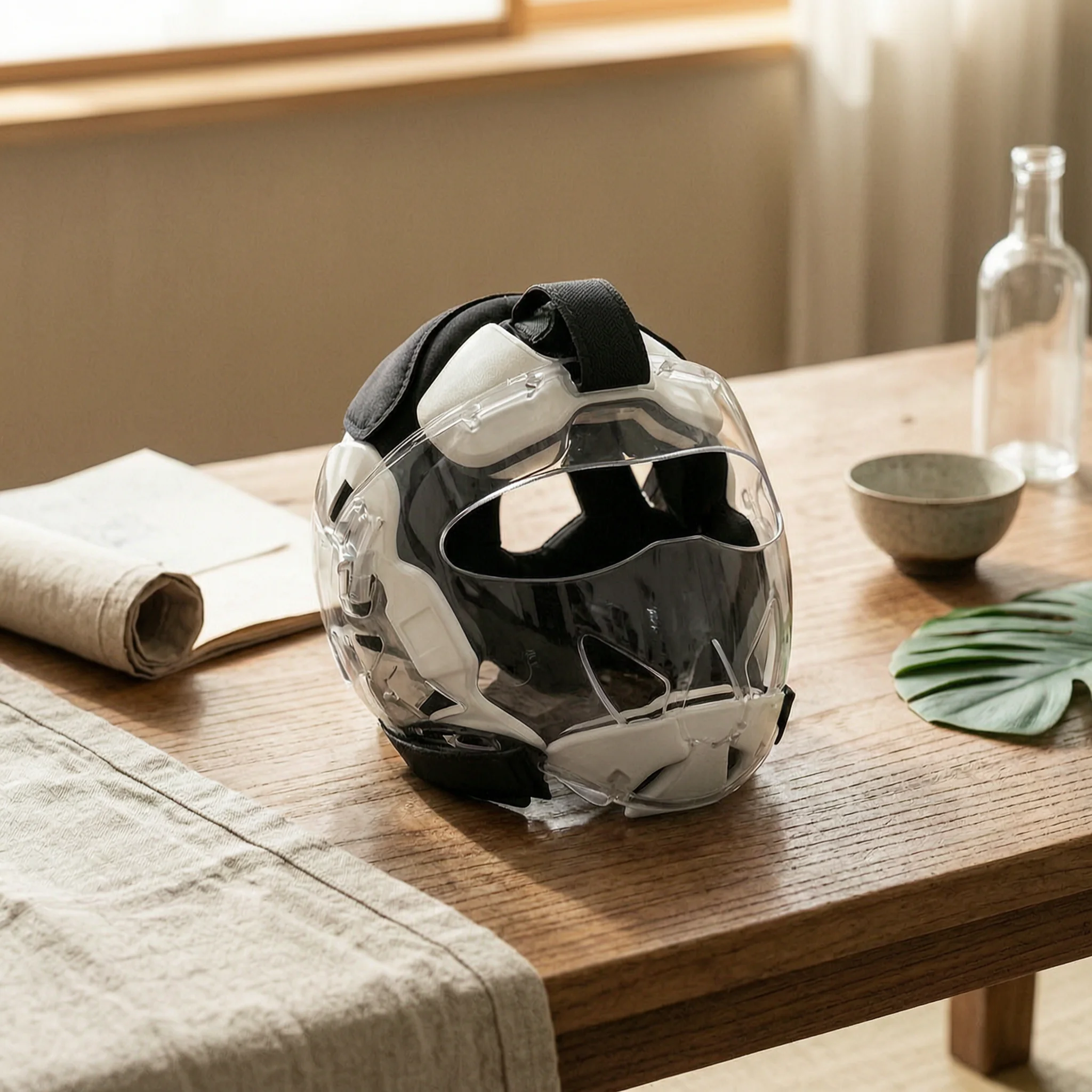

Taekwondo Sparring Headgear Face Protection Karate Safety Headgear Sparring Headgear Ventilated Design Combat Sports Gear