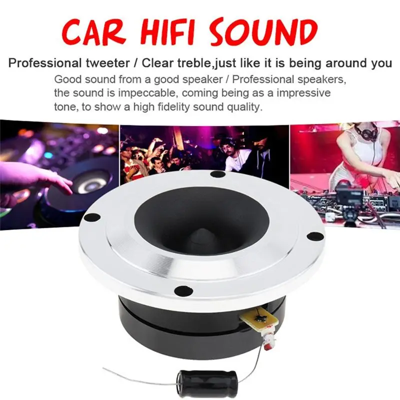 AU28-Tweeter Speaker, 4 Ohm 150W, Professional Treble Horn For Car Audio Modification