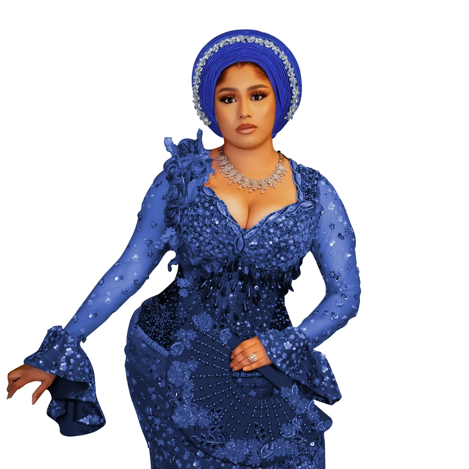 

Новинка 2025 года, африканский головной убор, тюрбан, нигерийские завязки на голову с бриллиантами, готовые авто геле, женские повязки на голову для свадебной вечеринки, кепка Geles