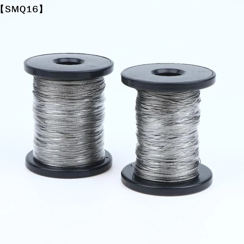1 Set 30/50/100 Meters 304 Stainless Steel Wire Rope 7x7 Strand Core With 20/50 Aluminum Crimps Outdoor Clotheslines Use【SMQ】