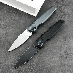 KS 7551 Tactical Folding Knife D2 Blade Aluminum Handle Pocket Knife Outdoor Hiking Survival EDC Practical Camping Hunting Tool