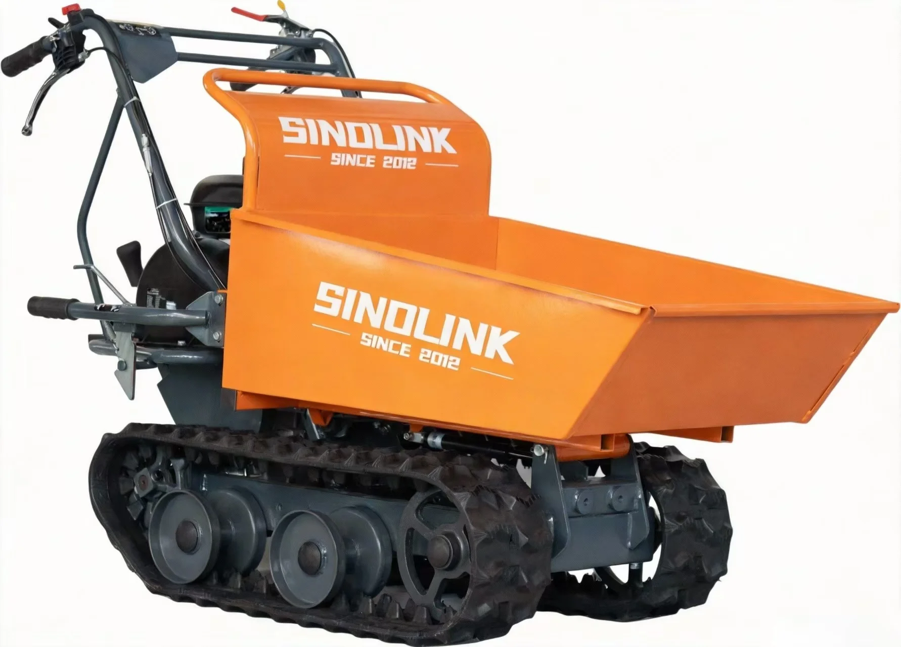 3F+1R Gear Mini Dumper with 180mm Wide Track 4 Stroke Engine 300kg Capacity-for Orchard & Garden Transport