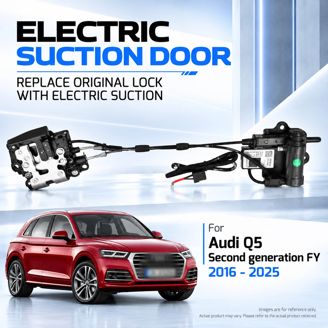 For Audi Q5 Second generation FY 2016-2025 Car Specific Electric Soft Close Door Lock Replacement Kit Auto Suction Door Upgrade