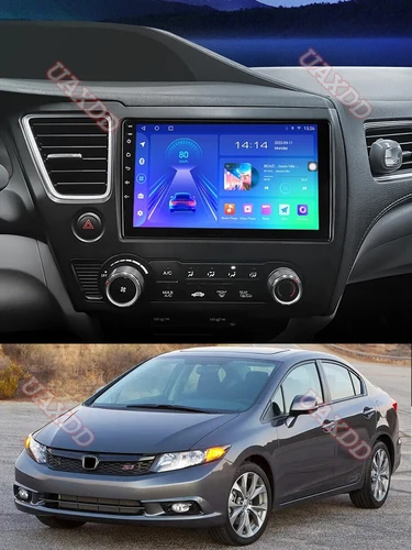 Imagen 2 del producto Para Honda 2014 American Civic 9 pulgadas 2 Din coche dvd Fascia Multimedia MP3 MP5 Video playe Audio estéreo panel marco cables Arnés