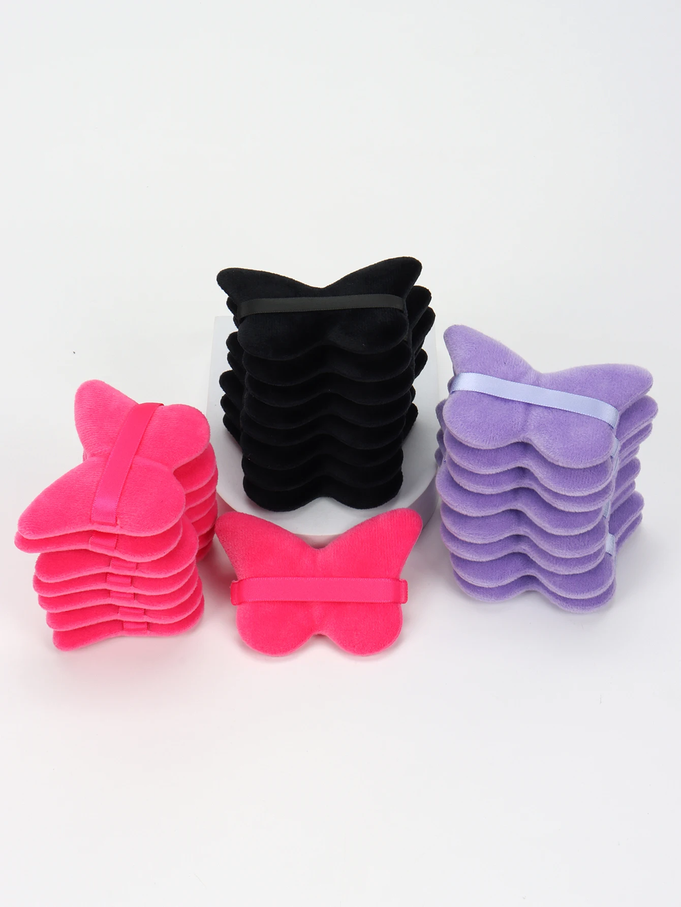 6/12/24Pcs Puder w proszku do stosowania na mokro i na sucho do sypkiego puderu w płynie Kosmetyczny miękki pluszowy puder do makijażu Nowość w trendach