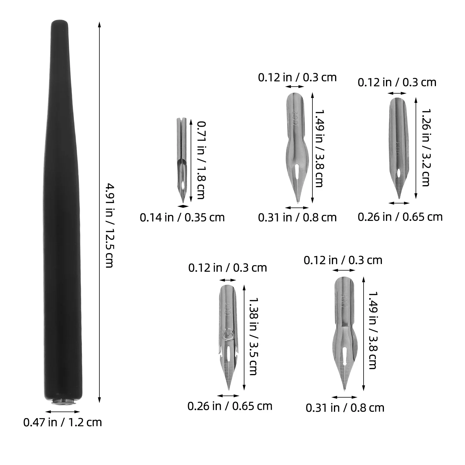 1 set 1 Set Wooden Dip Replaceable For Drawing Sketching Calligraphy Art Painting Comic Illustration Artist Supplies Pen Nibs