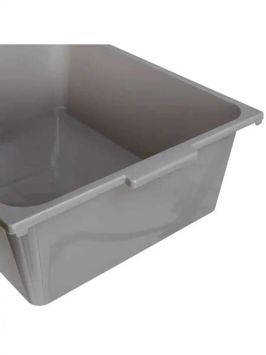 6-Bin Rolling Storage or Craft Cart, Grey