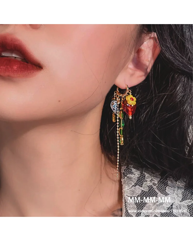 MM Bohemia Earclip Earrings for Cute Women Girls 2023 Personality Design High Quality Jewelry Christmas Party