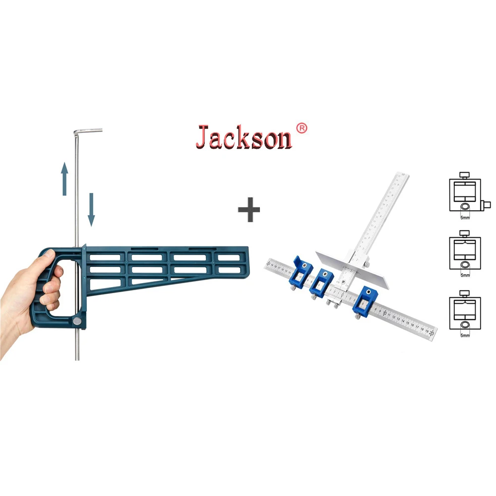 2023 New Magnetic Drawer Slide Jig Set Mounting Tool For Cabinet Furniture Cupboard Hardware Install Guide Woodworking DIY