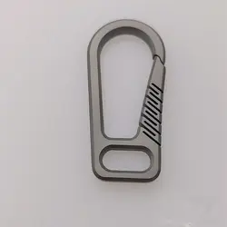 High Quality Titanium Alloy EDC Key Rings Super Lightweight Keychains Buckle Key Rings EDC Tool for Male Creativity Gift